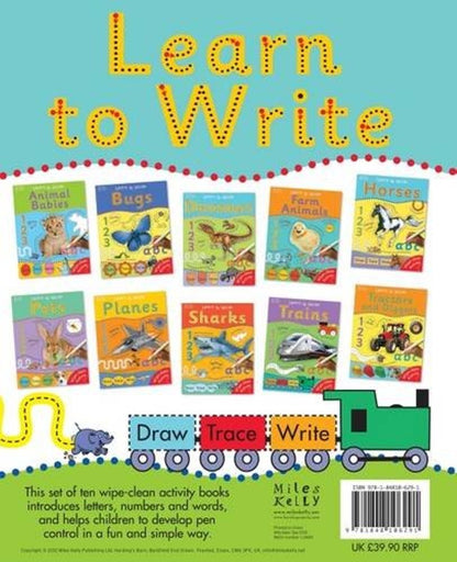 Wipe Clean Learn To Write 10 Books Collection Set