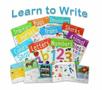 Wipe Clean Learn To Write 10 Books Collection Set