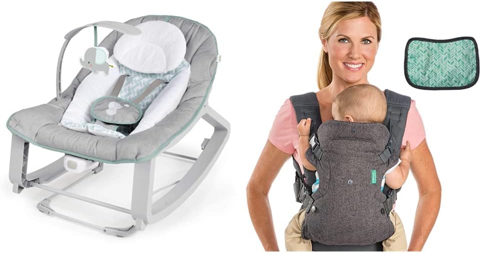 Ingenuity Keep Cozy 3-in-1 Grow with Me Baby Bouncer, Rocker & Toddler Seat  - Weaver