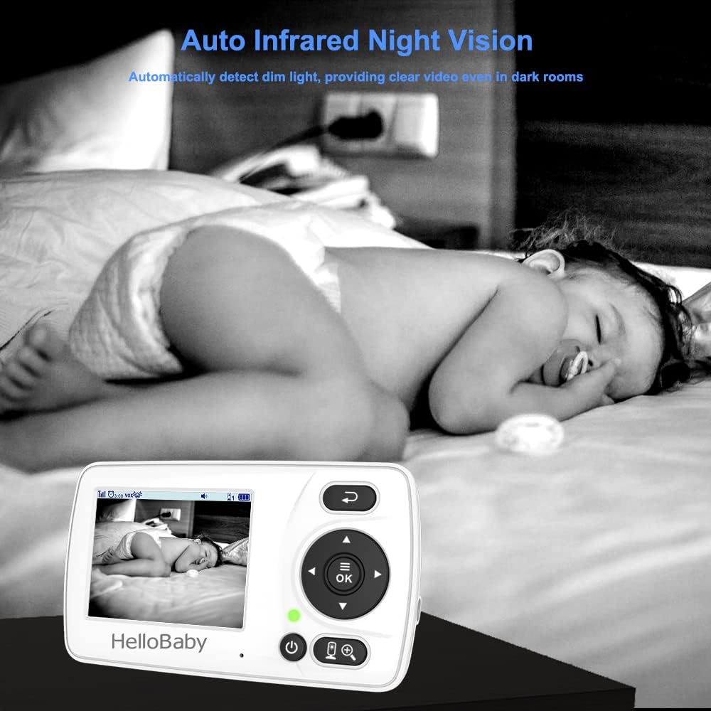 Hellobaby monitor HB30, Video Baby Monitor with Camera