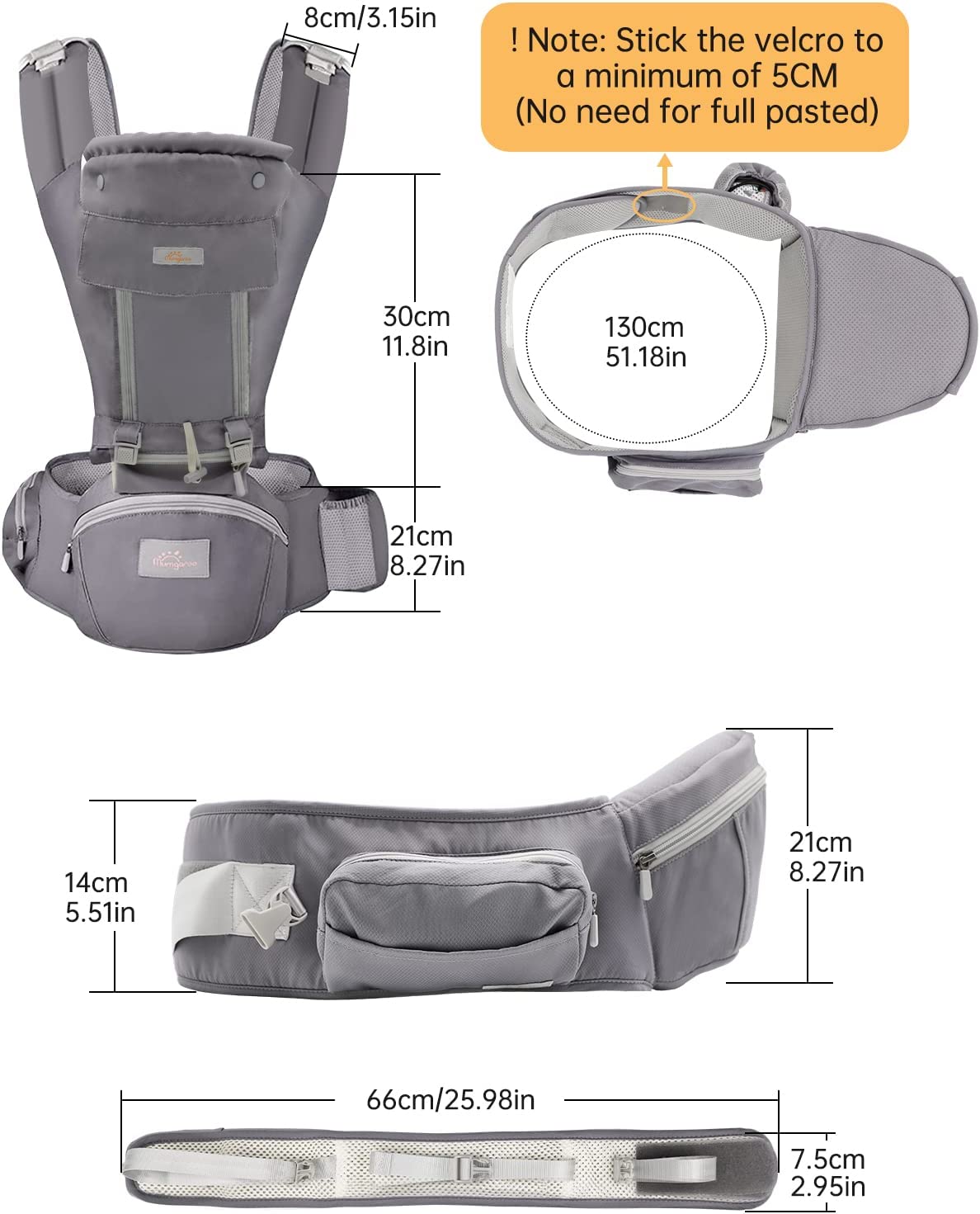 Velcro baby clearance carrier